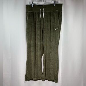 Nike Terry Lounge Pants Olive Green Pant 1X